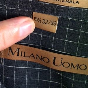 NWT MILANO UOMO Designer Brand Long Sleeve Shirt in L